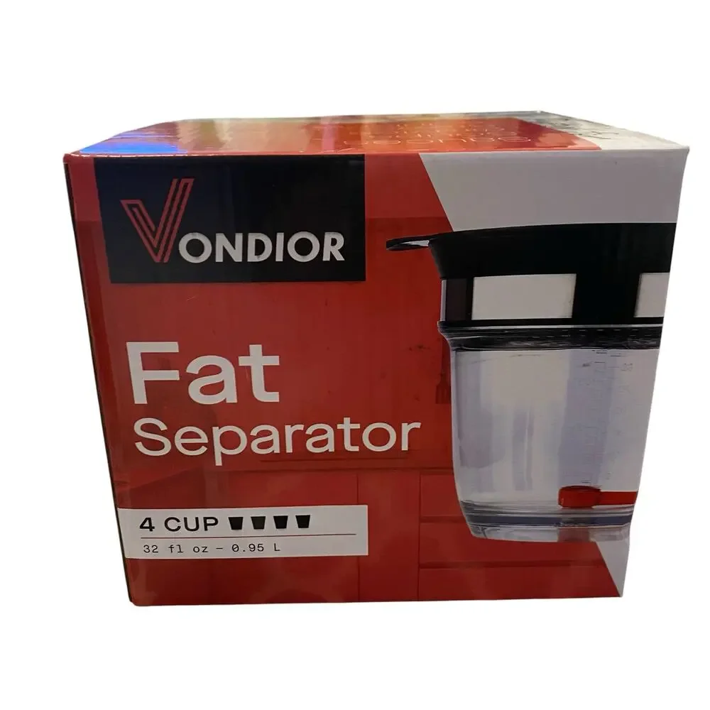 NIB Fat/ Grease Separator With Bottom Release, Kitchen Gadget with 3-in-1 peeler